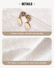 Travel Makeup Bag,Large Capacity Cosmetic Bags for Women,Waterproof Portable Pouch Open Flat Toiletry Bag Make up Organizer with Divider and Handle