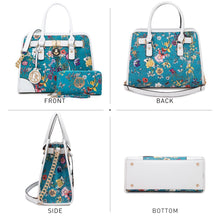 Women Structured Handbags Top Handle Satchel Purse Shoulder Bag Briefcase Hobo Bag Set 2Pcs