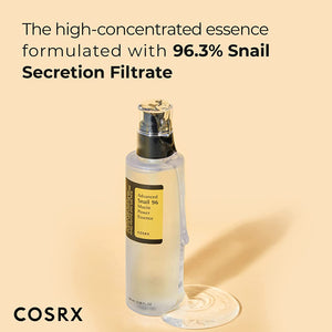 Snail Mucin 96% Power Repairing Essence 3.38 Fl.Oz 100Ml, Hydrating Serum for Face with Snail Secretion Filtrate for Dull Skin & Fine Lines, Korean Skincare