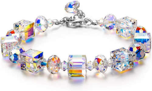♥ a Little Romance ♥ Sterling Silver Bracelets for Women Northern Lights Crystals Bracelet 7