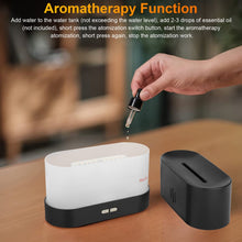 180Ml Flame Air Humidifier Essential Oil Diffuser,  3D USB 7 Color Light Aroma Diffuser for Home, Office, Spa, Gym