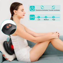 Shiatsu Back Massager with Heat,Deep Tissue Kneading,Electric Back Massage Pillow Neck Massager for Home, Office, and Car