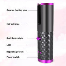 Rechargeable Automatic Hair Curler Women Portable Hair Curling Iron LCD Display Ceramic Rotating Curling Wave Styer Dropshipping